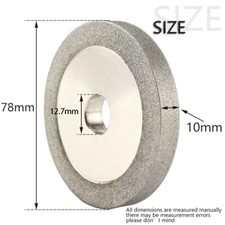 3 Inch Diamond Grinding Wheel 150# Carbide Cutter Metal Grinder Disc 1/2" Arbor