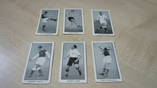 Famous Footballers part set of 6 cards from the Wizard comic, Nos 5/7/8/17/18/23
