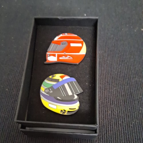 Two motorcycle helmet pin - helmet,