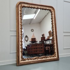 Huge Beautifully Decorative Antique French Mirror c1840 Free Delivery Eng/Wales