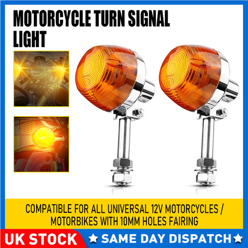 Amber halogen motorcycle turn - amber,