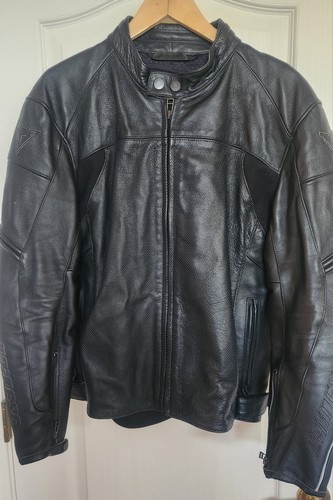 Dainese mens black leather - black,