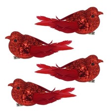 4 Pack 9cm Clip on Glitter