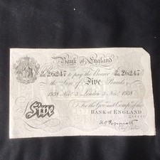 Bank england five - of, pound