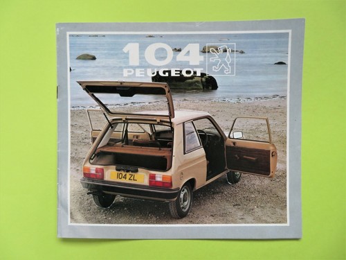 Peugeot 104 brochure - peugeot, zl