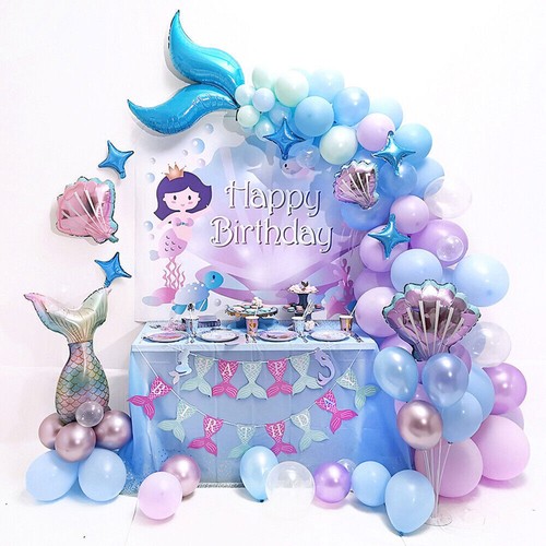 87pcs mermaid tail balloons - mermaid,