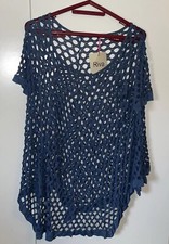 Made In Italy Crochet Poncho