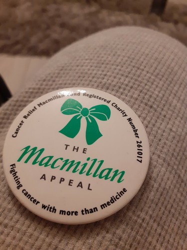 Macmillan appeal vintage badge - macmillan,