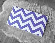 SALE IKEA Bankkamrat, Hemmahos, Stuva Bench Pad Cover Purple Chevron Pattern