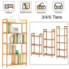 3/4/5 Tier Bamboo Wood Shelf