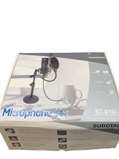 SUDOTACK ST-810 USB Microphone Set for Podcasting Cardioid Condenser Mic