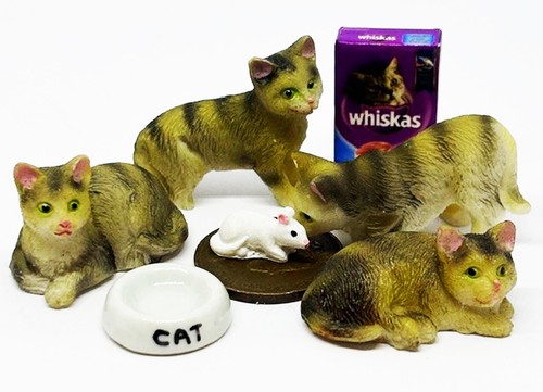 Dolls house tabby - house, cats