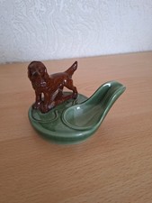 Wade Pottery Vintage Pipe Stand Holder Ashtray Irish Red Setter Dog