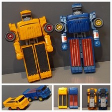 Vintage Truck Robot Transformers 1980s MC Toy Mega Moto-Bot Bundle x2 80s Toys