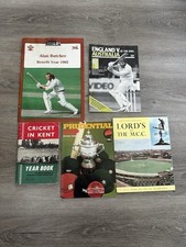5 BOOK CRICKET BUNDLE LORDS/KENT/ASHES