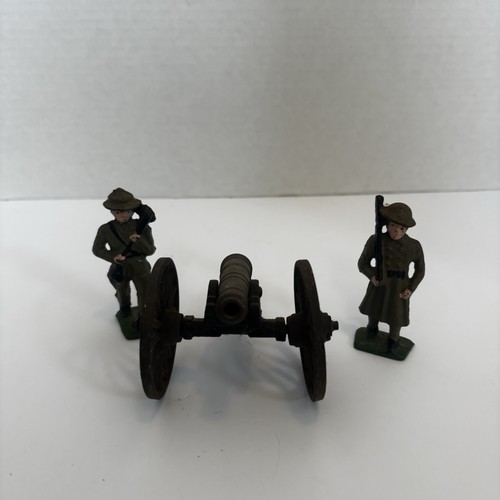 Vtg cast iron mini - vtg, soldiers