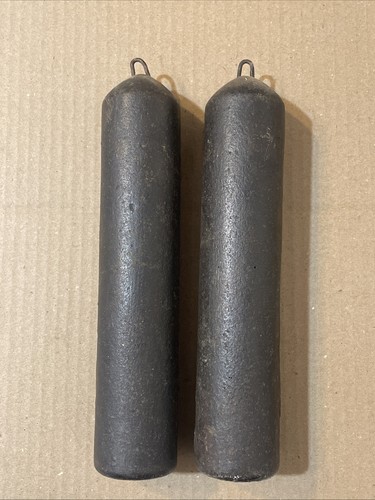 Pair iron grandfather clock - pair,