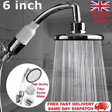 Large Shower Head Chrome High Pressure Powerful Bath Heads Water Saving Filter