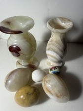 Vintage Onyx Marble Vases &