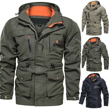Mens Winter Warm Waterproof Military Jacket Combat Outdoor Tactical Hooded Coat