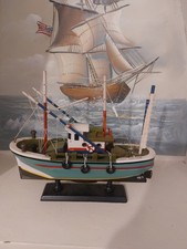 Vintage Wooden Model Fishing