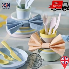 IKEA KALAS CHILDREN'S KIDS PLASTIC BOWLS PLATES MUGS & CUTLERY FULL SET NEW