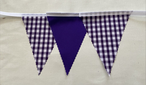 Purple gingham - purple, &
