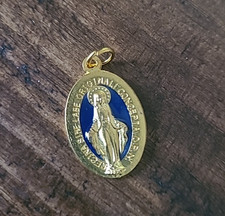 Oval, Gold-Toned Catholic