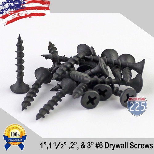Black drywall coarse thread - #6,