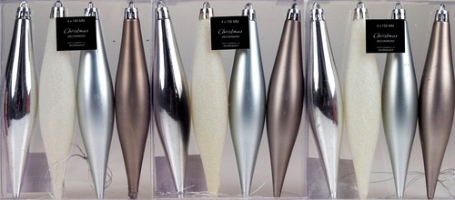 Silver glitter christmas tree - silver,