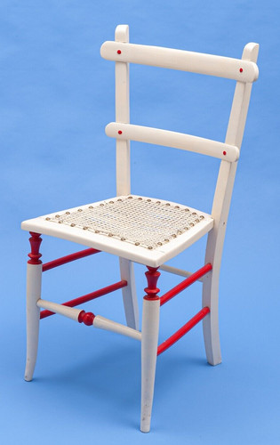 Vintage chair rush seated - vintage,
