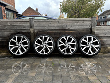 Genuine VW Brescia Alloy Wheels 19 inch x4 Pirelli P Zero Tyres Audi Seat Skoda