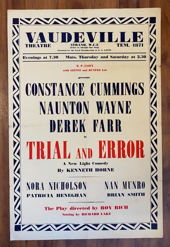 Trail and error vaudeville - trail,