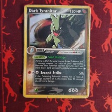 Pokemon Dark Tyranitar Rare Holo 20/111 EX Rocket Returns Very Heavy Play HP