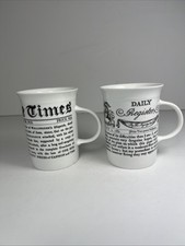 THE TIMES Royal Worcester - Bone China Mug x 2 – The Daily Universal Register