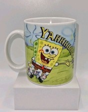 Spongebob Squarepants Mug 4" Ceramic Downpace Coffee Cup Yahoooo! 2003 Viacom