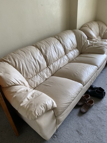 Full leather sofa - full,