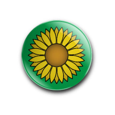 Sunflower 25mm/1 inch pin button badge x1 x12 (disability, exemption)