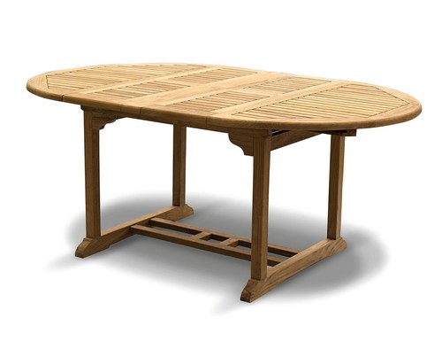 Teak outdoor dining table - dining,