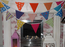 Handmade Fabric bunting 40ft