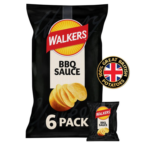 Walkers bbq multipack crisps - bbq,