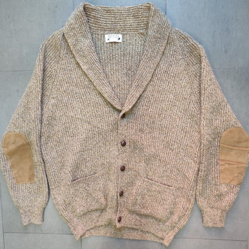 Brenire wool chunky knit shawl - chunky,