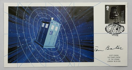 Tom baker signed fdc - signed,
