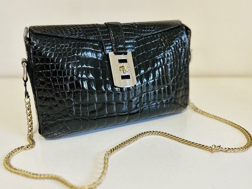 Genuine glossy crocodile - glossy, skin