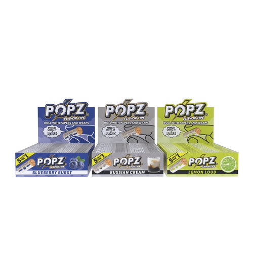 Popz filter paper tips - paper, spiral