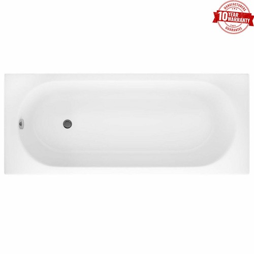Bathroom 1700mm curved single - 1700mm,