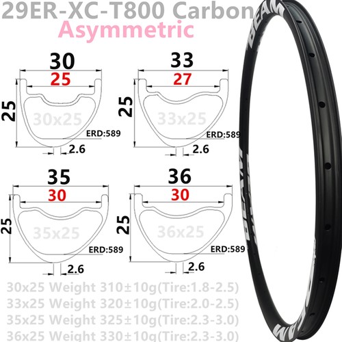 29er carbon hookless - carbon, tubeless