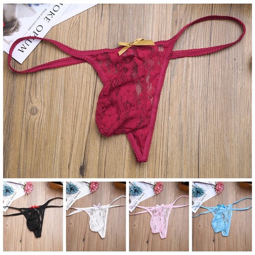 Sissy men lace briefs - lace,