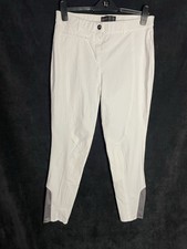 Musto Jodhpurs Breeches Essential White grey Women's Uk 14 Riding Equestrian