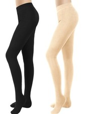 Women’s Thermal Tights Two pack Black/Nude (A3)
